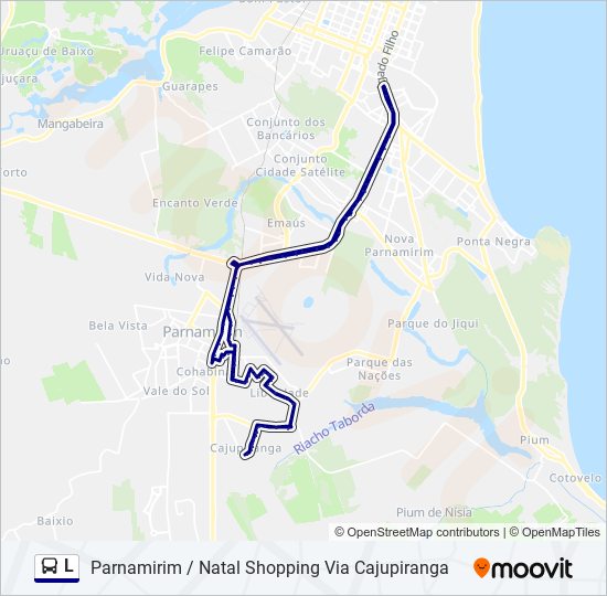 Rota da linha 3000: horários, paradas e mapas - Saíndo Do Centro