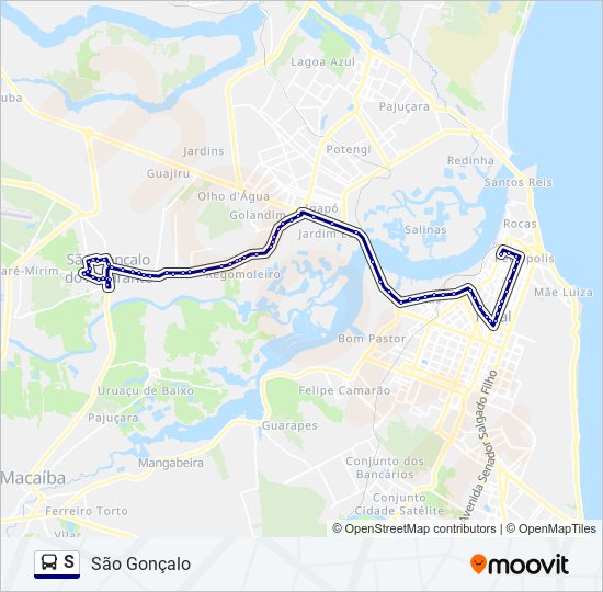 Rota da linha s: horários, paradas e mapas - São Gonçalo (Atualizado) Rota da linha s: horários, paradas e mapas - São Gonçalo (Atualizado)