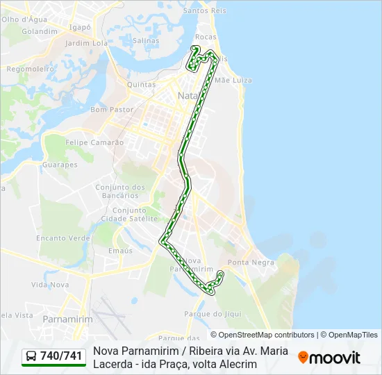 740/741 Bus Line Map