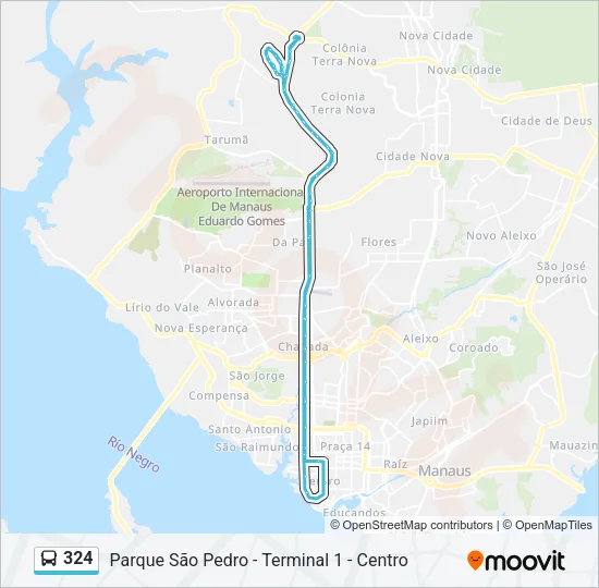 324 Bus Line Map