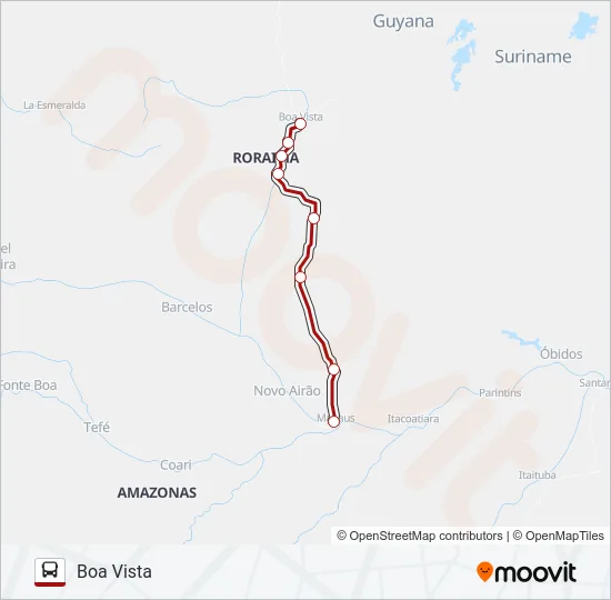 RODOVIÁRIO Bus Line Map