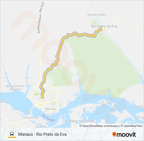RODOVIÁRIO Bus Line Map