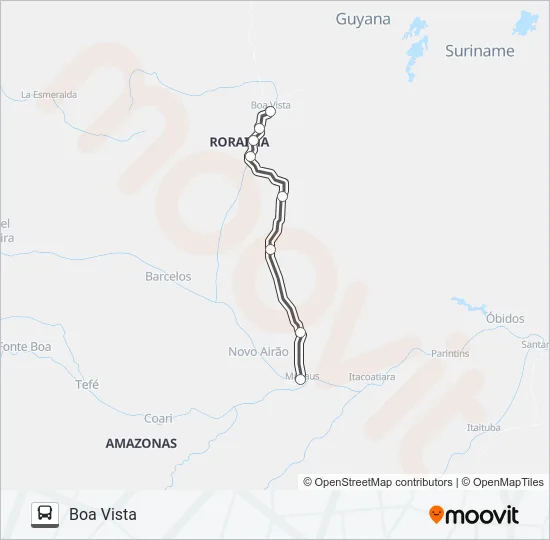 RODOVIÁRIO Bus Line Map