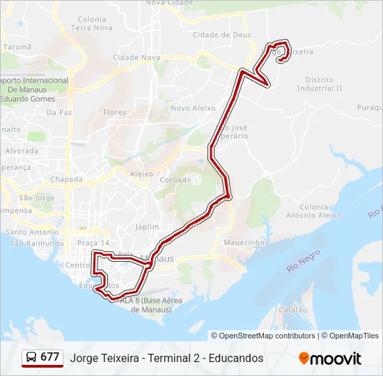 677 Bus Line Map