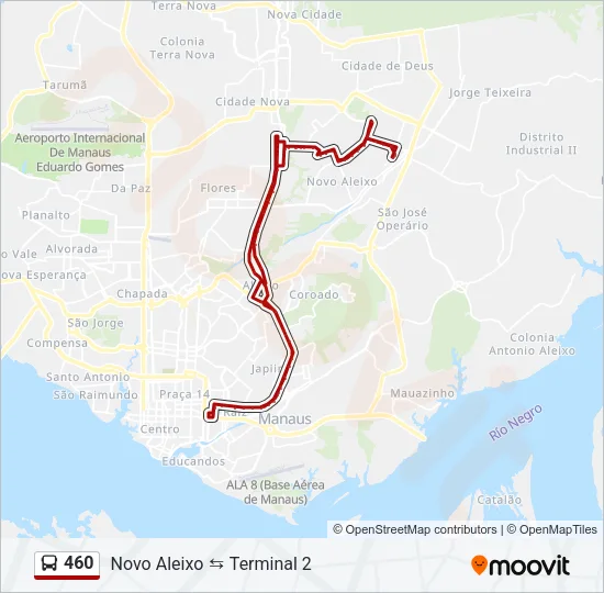 460 Bus Line Map
