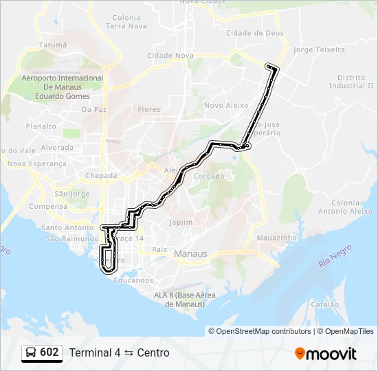 602 Bus Line Map