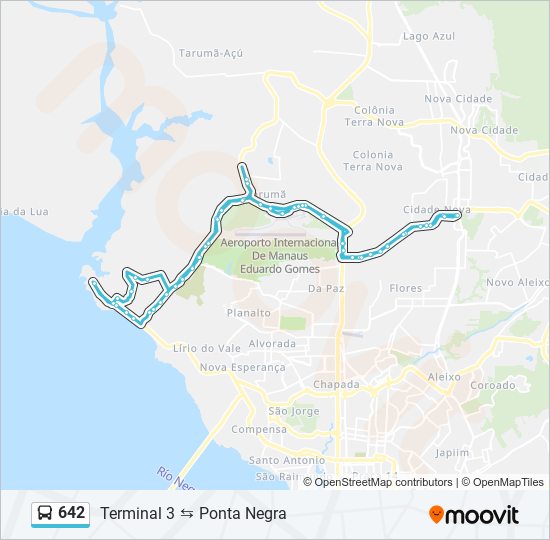 642 bus Line Map