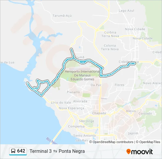 642 Bus Line Map