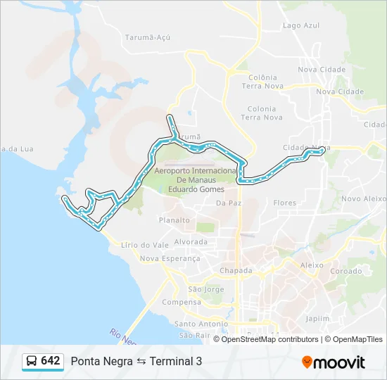 642 Bus Line Map