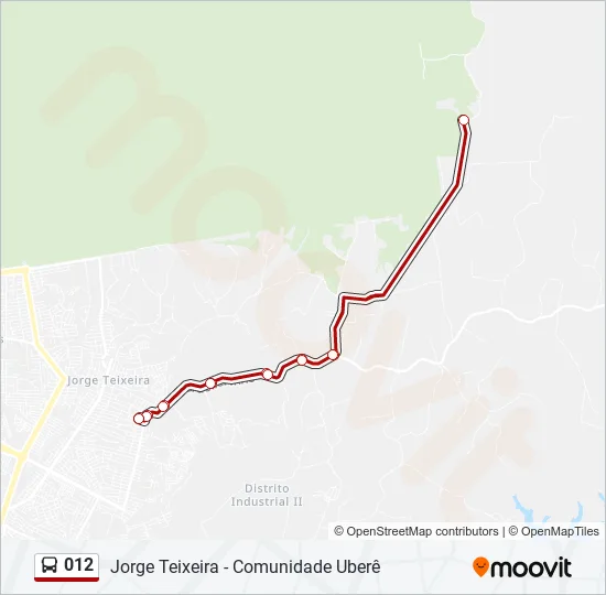 012 Bus Line Map