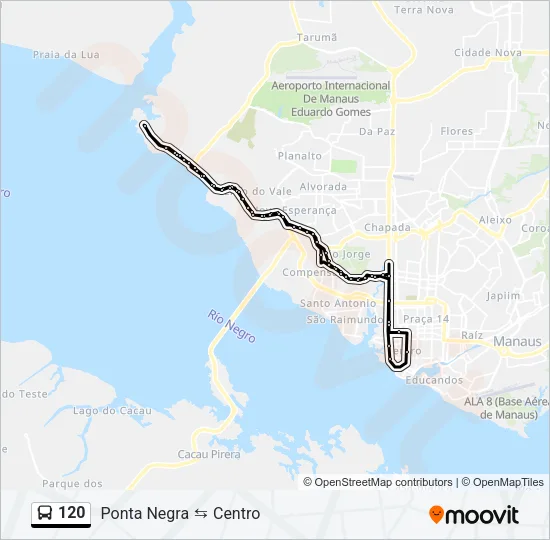 120 Bus Line Map