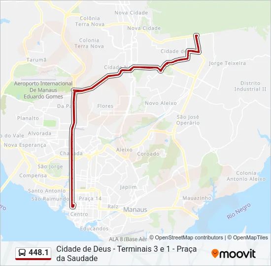 448.1 Bus Line Map