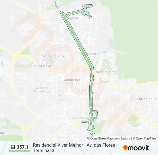 357.1 Bus Line Map