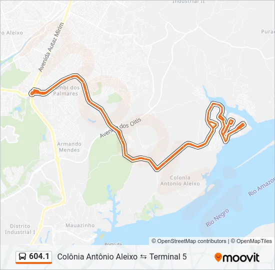 604.1 Bus Line Map