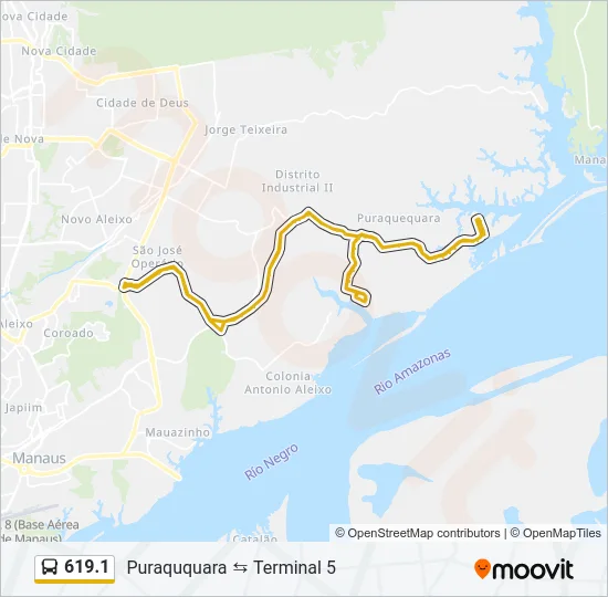 619.1 Bus Line Map