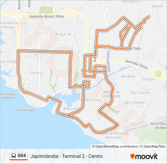 004 Bus Line Map