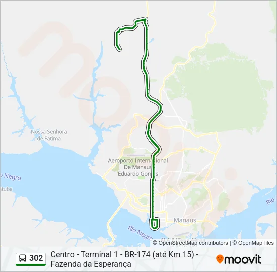 302 Bus Line Map