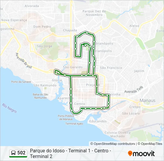 502 Bus Line Map