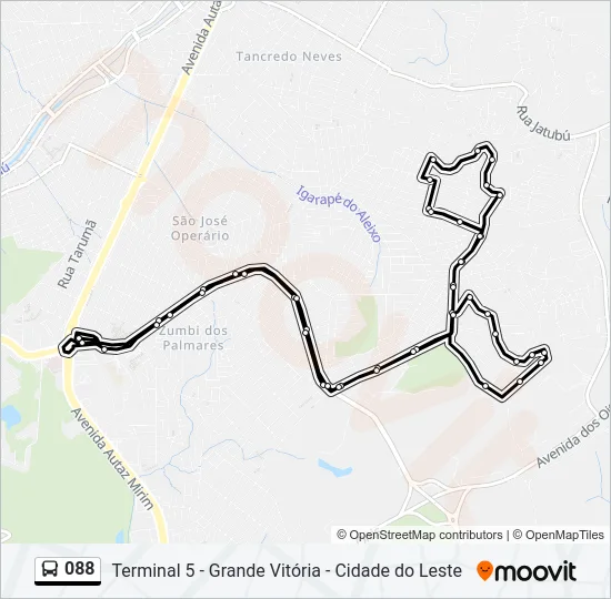 088 Bus Line Map