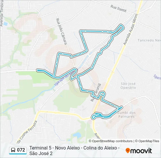 072 Bus Line Map