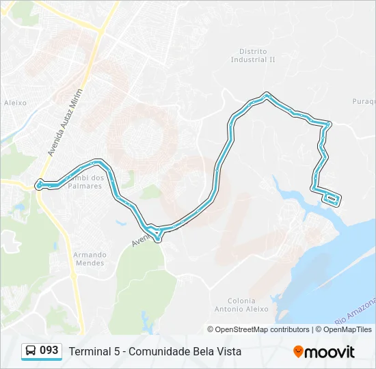 093 Bus Line Map