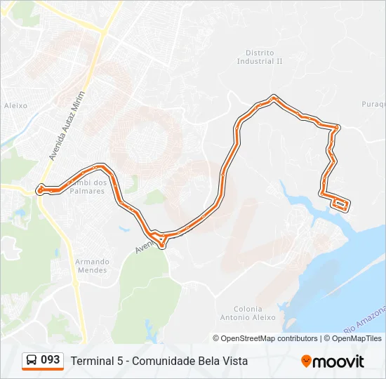 093 Bus Line Map