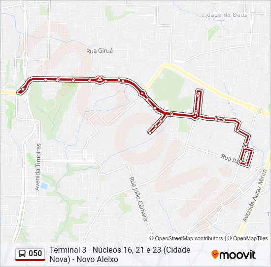 050 Bus Line Map