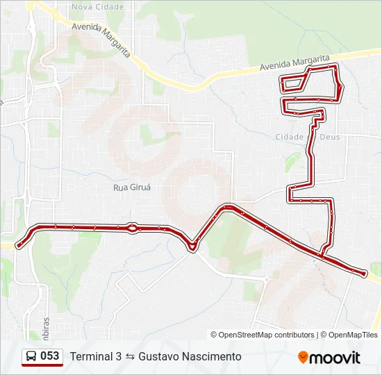 053 Bus Line Map