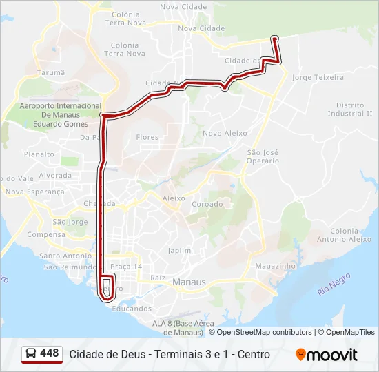 448 Bus Line Map