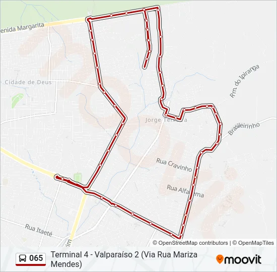 065 Bus Line Map