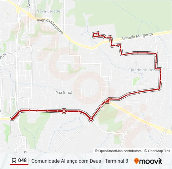 048 Bus Line Map