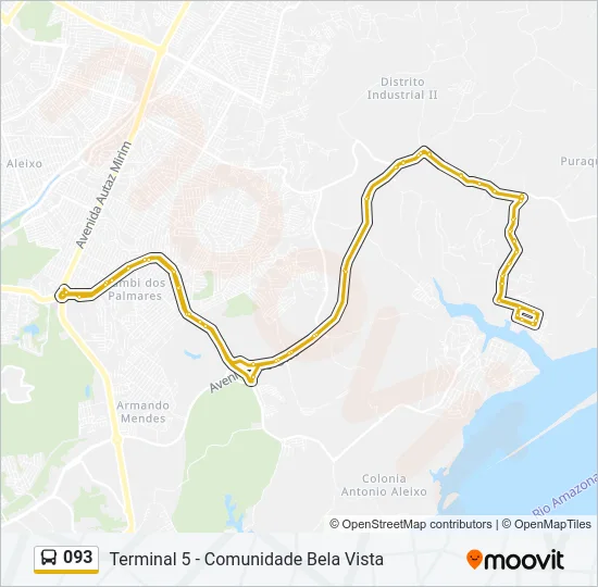 093 Bus Line Map