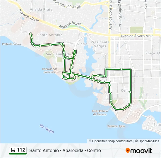 112 Bus Line Map