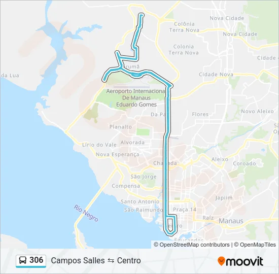 306 Bus Line Map