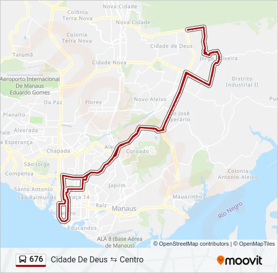 676 Bus Line Map