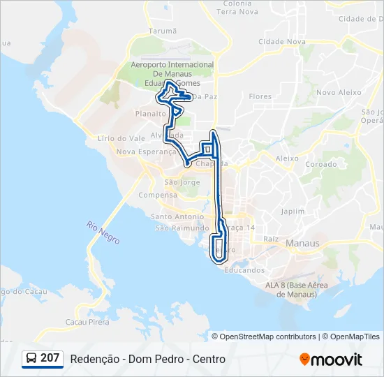 207 Bus Line Map