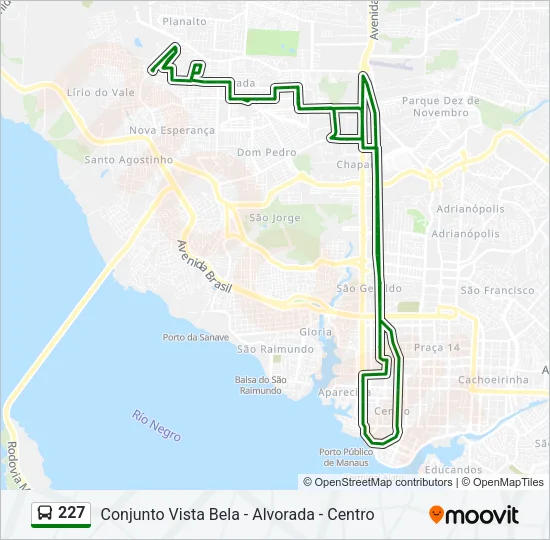 227 Bus Line Map