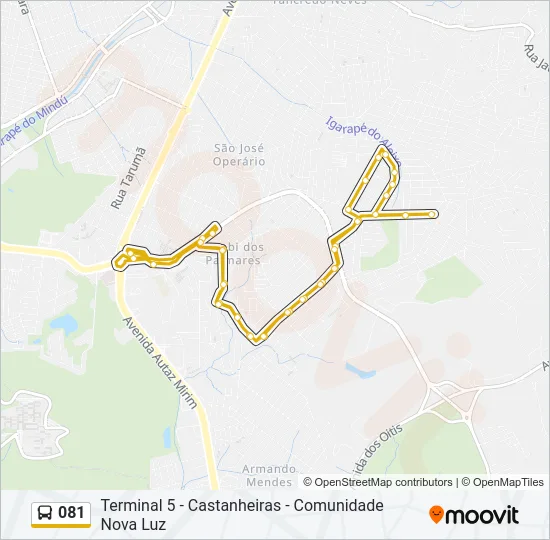 081 Bus Line Map