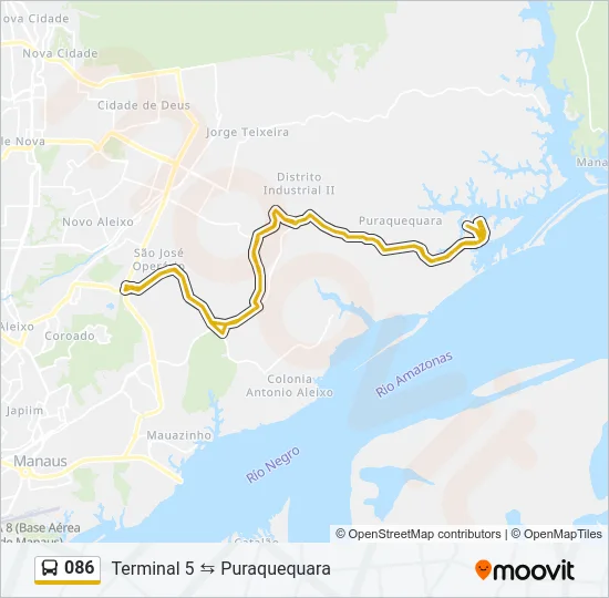 086 Bus Line Map