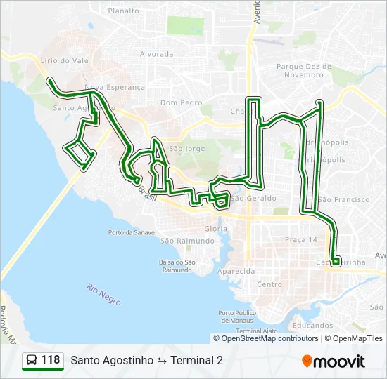 118 Bus Line Map