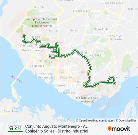 213 Bus Line Map