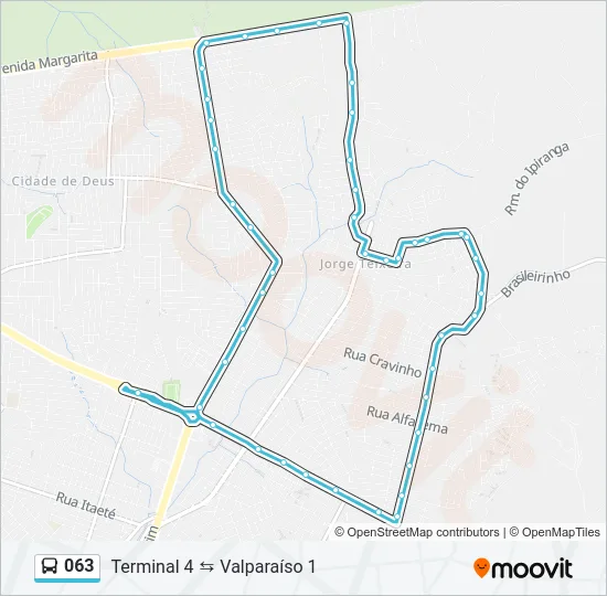 063 Bus Line Map