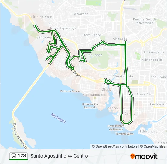 123 Bus Line Map