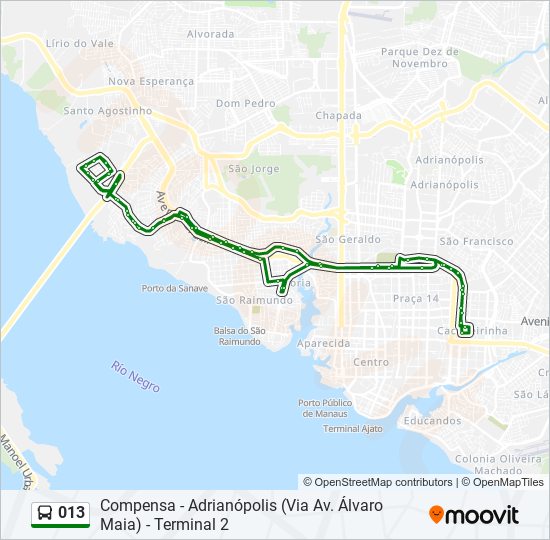 013 bus Line Map