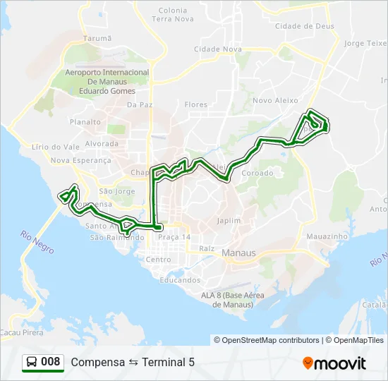 008 Bus Line Map