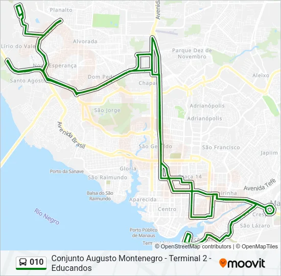 010 Bus Line Map