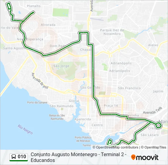 010 Bus Line Map