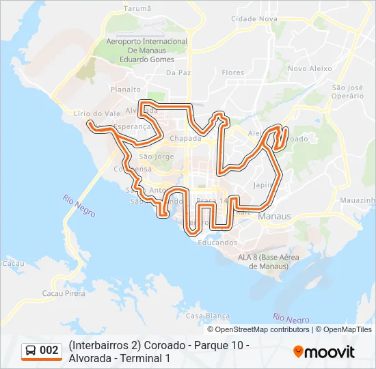 002 Bus Line Map