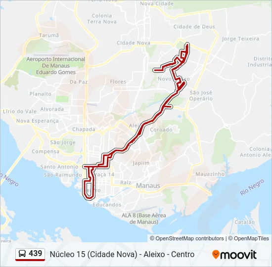 439 Bus Line Map