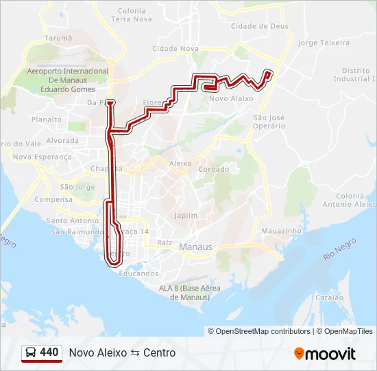 440 Bus Line Map